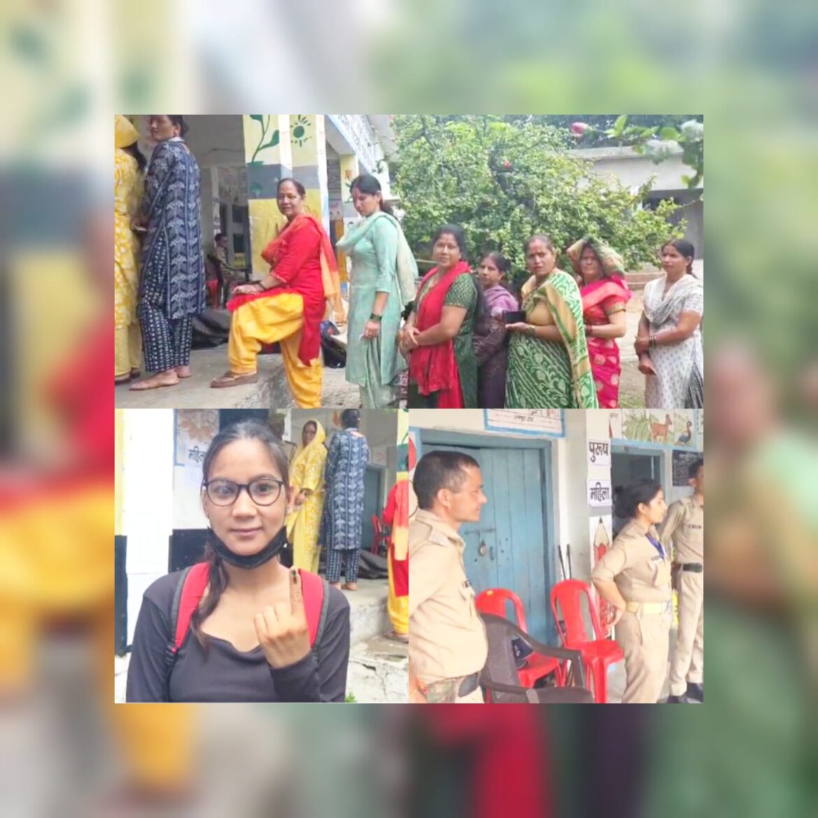 त्रिस्तरीय पंचायत चुनाव में युवाओं का जोश, मतदान केंद्रों पर लगी लंबी कतारें