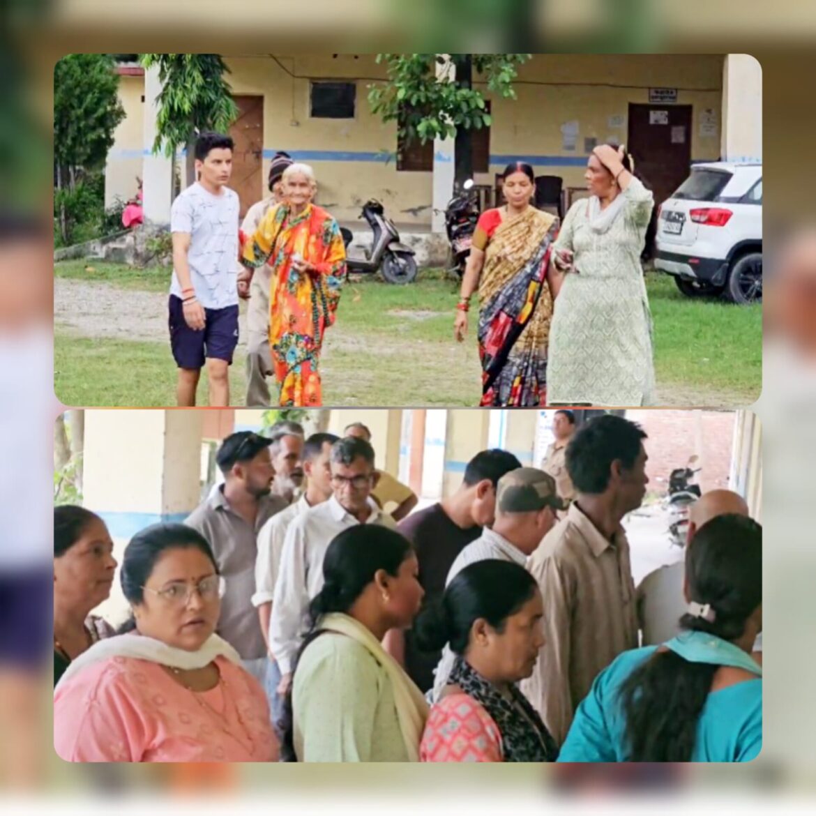 डोईवाला में बारिश भी नहीं रोक सकी लोकतंत्र का उत्साह, मतदान में उमड़ी भीड़