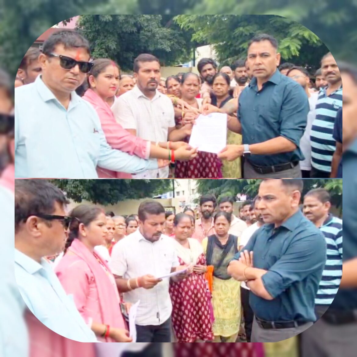 राजपुरा में प्रशासनिक कार्रवाई के खिलाफ हजारों लोगों का प्रदर्शन, कांग्रेस ने दी उग्र आंदोलन की चेतावनी