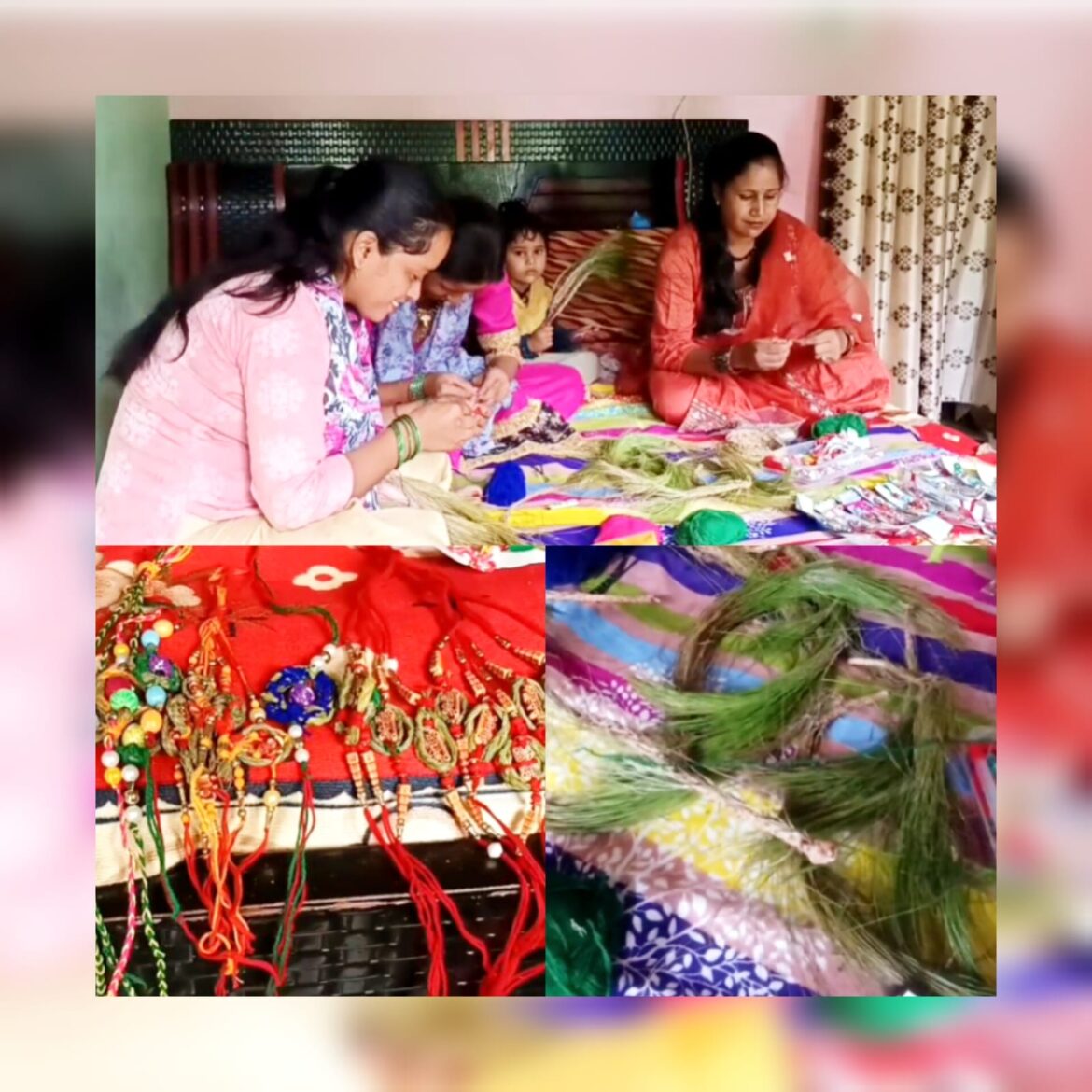 पिरूल से बनी राखियों से बदल रही गांव की तस्वीर: रुद्रप्रयाग की महिलाएं बनीं आत्मनिर्भरता की मिसाल