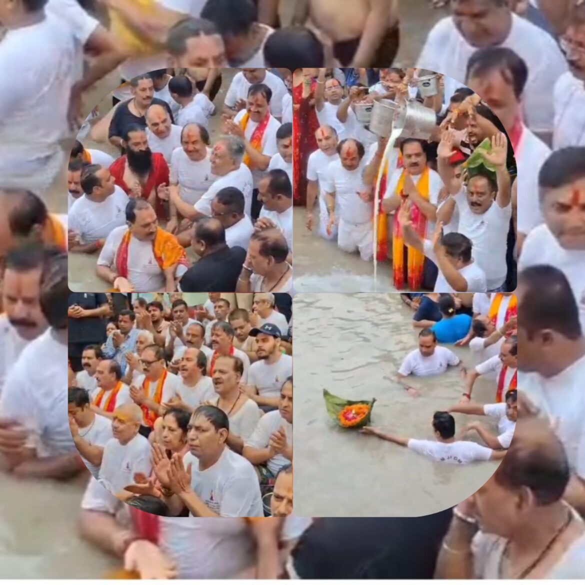 हर की पैड़ी पर धूमधाम से मनाया गया 115वां मुल्तान जोत महोत्सव, श्रद्धालुओं ने खेली दूध की होली