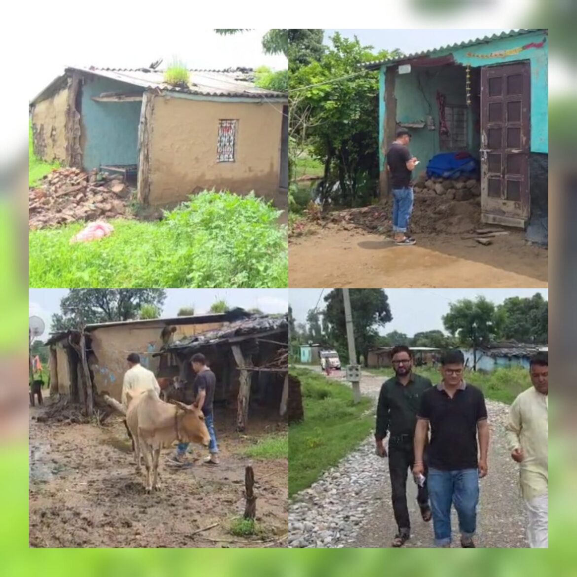 रामनगर के मालधनचौड़ क्षेत्र में बारिश का कहर, कच्चे मकान ढहे, कई परिवार बेघर