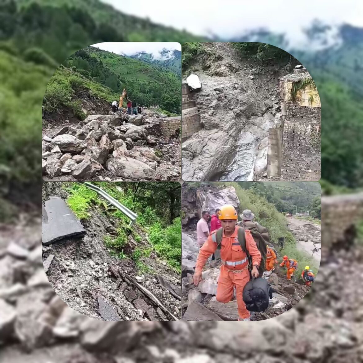 उत्तरकाशी: गंगोत्री हाईवे का बड़ा हिस्सा धंसा, राहत-बचाव कार्य ठप