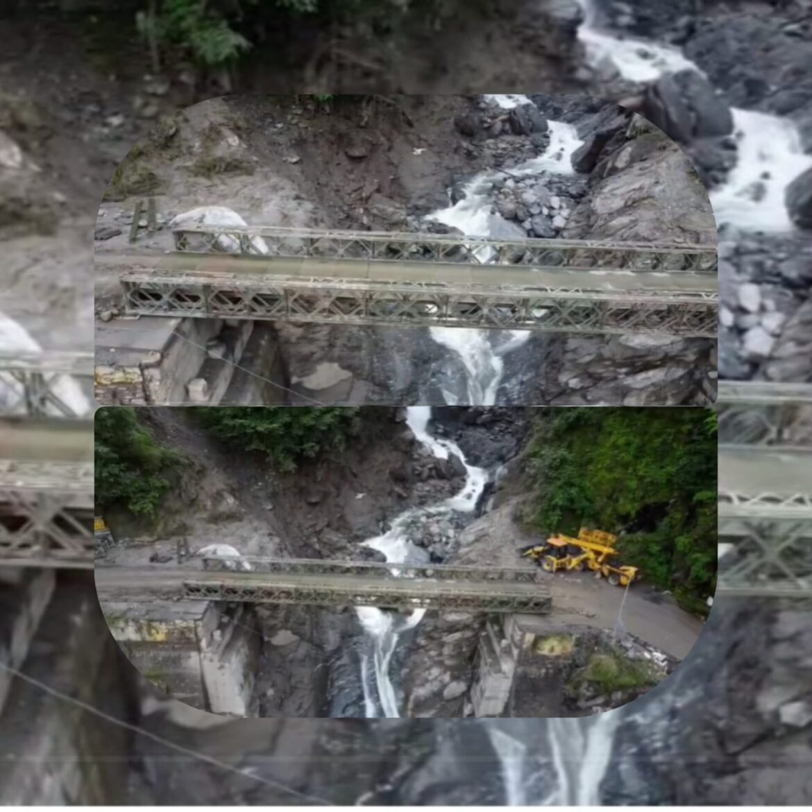 लिमचीगाड़ बेली ब्रिज तैयार, ड्रोन कैमरे से सामने आई तस्वीरें | आम जनजीवन और राहत कार्यों को मिली रफ्तार