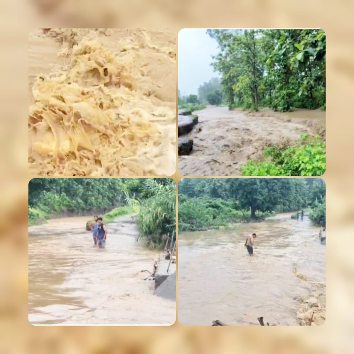 उत्तराखंड में मूसलाधार बारिश का कहर, बाजपुर में बाढ़ जैसे हालात – तीन गांवों का संपर्क टूटा