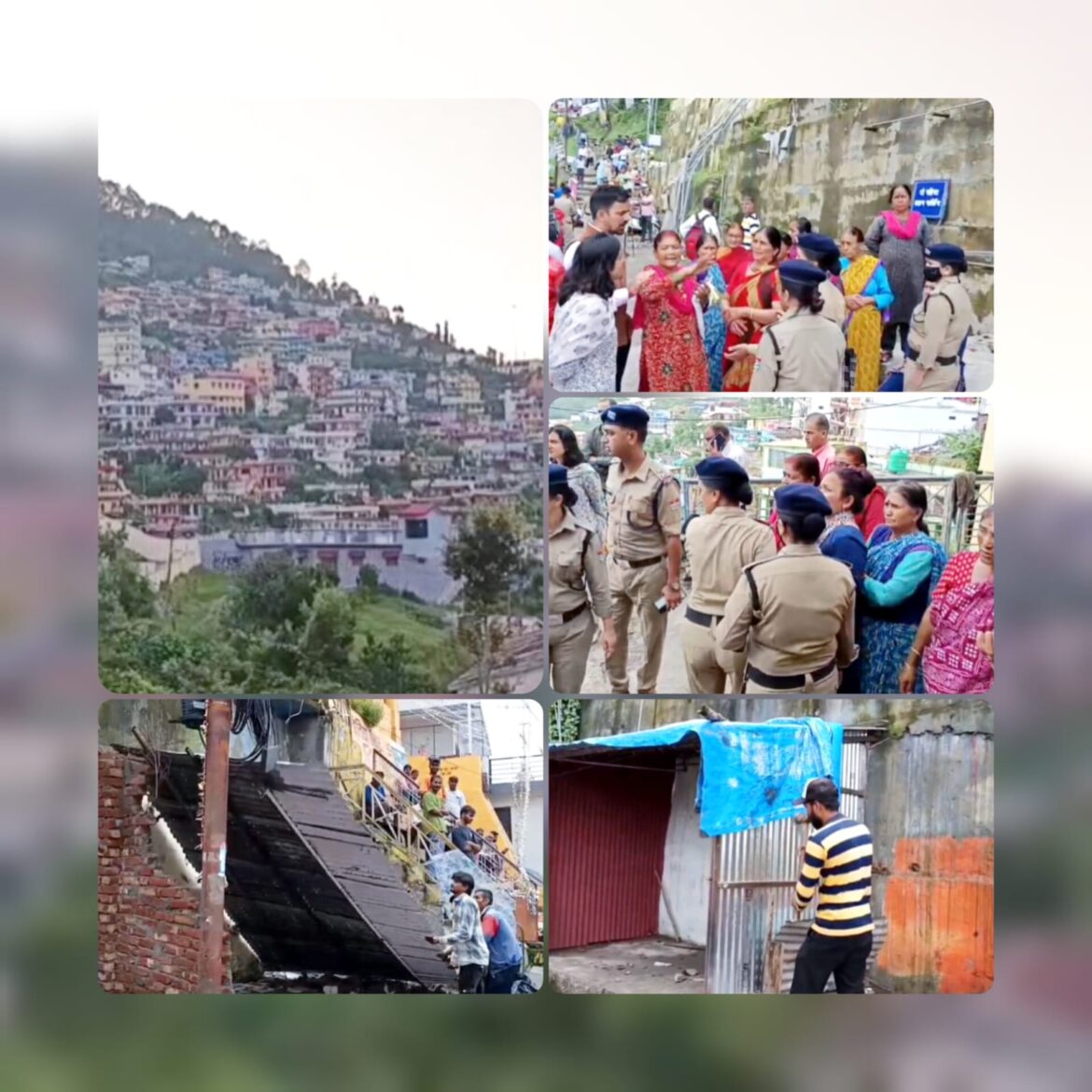 पौड़ी में धारा रोड पर अतिक्रमण हटाओ अभियान, महिलाओं ने जताया विरोध