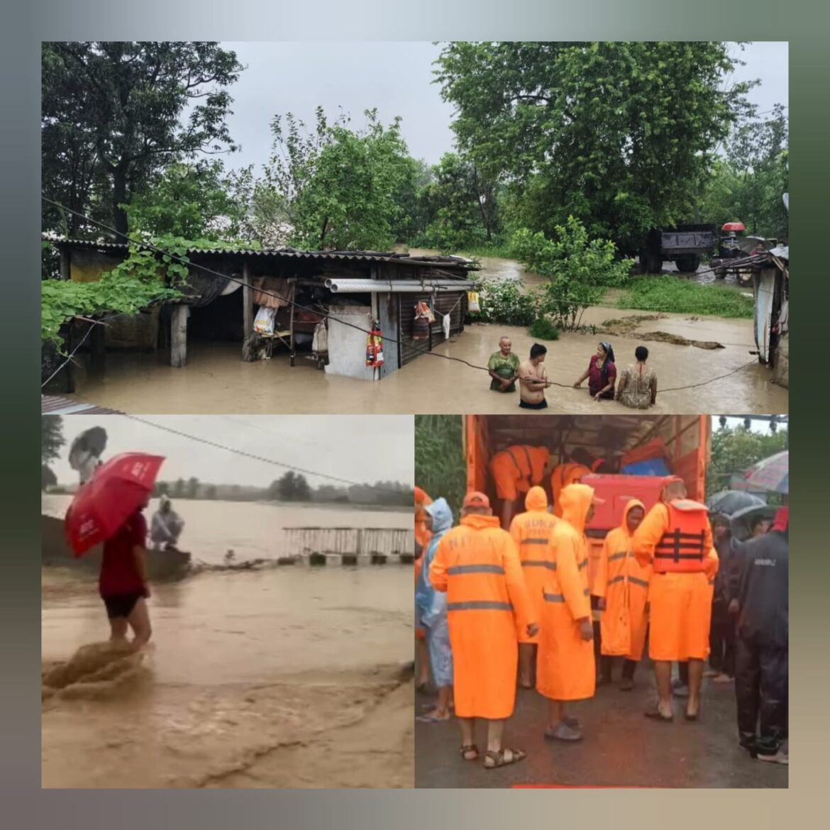 सितारगंज में बैगुल नदी उफान पर, लक्खा पुल के ऊपर से बह रहा पानी, गांवों में बाढ़ का खतरा