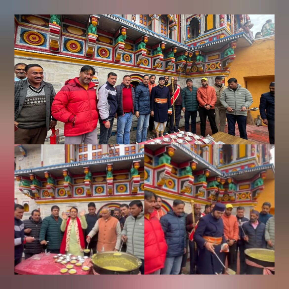 सावन पर्व पर बदरीनाथ मंदिर में खीर प्रसाद का वितरण, रावल जी ने किया शुभारंभ