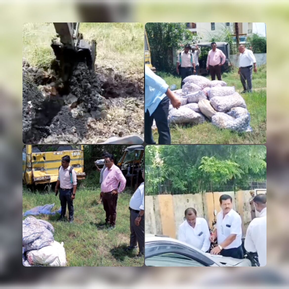 नेपाल सीमा से तस्करी कर लाया गया 10 कुंतल चायनीज लहसून नष्ट