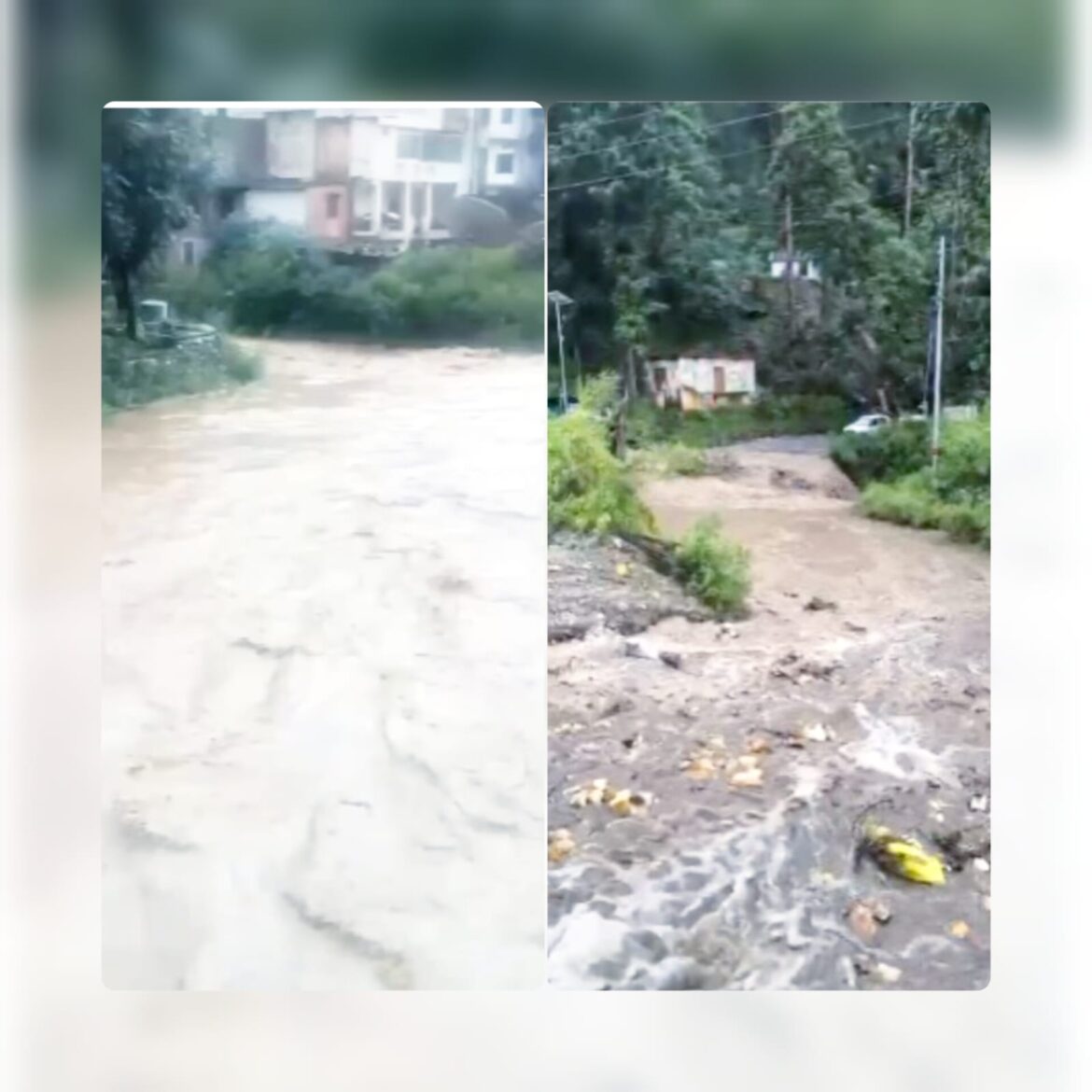 जिले में मूसलधार बारिश बनी मुसीबत, नदियां उफान पर, भूस्खलन से यातायात प्रभावित