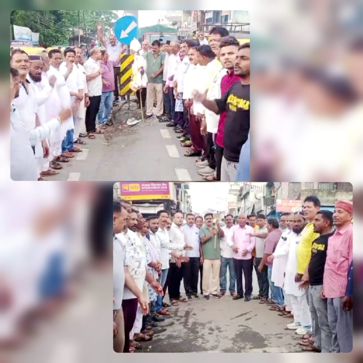 कांग्रेस के खिलाफ भाजपा का मोर्चा, लालकुआँ में पुतला दहन