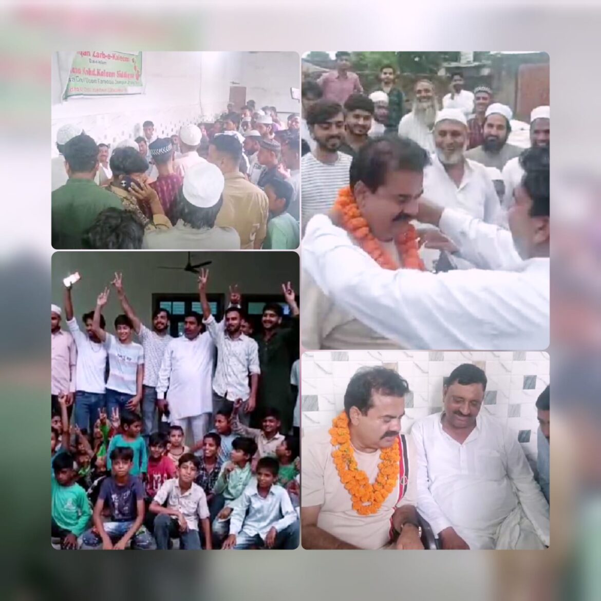 विधायक उमेश कुमार के प्रयास से जैनपुर झंझेड़ी में मदरसा फिर शुरू