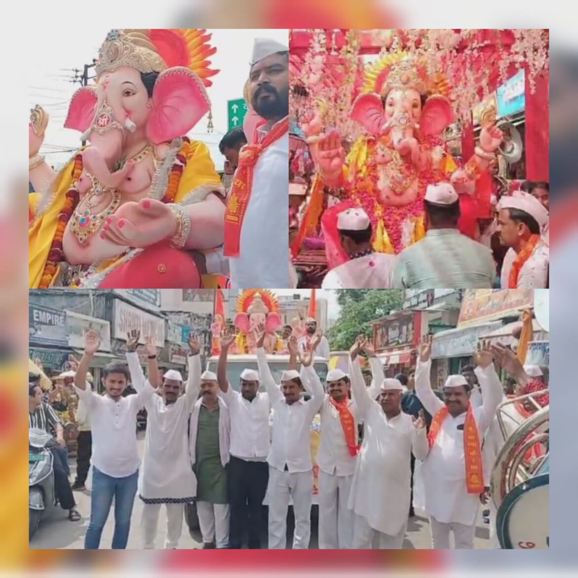 हल्द्वानी में गणेश महोत्सव की धूम, पटेल चौक के राजा का भव्य स्वागत