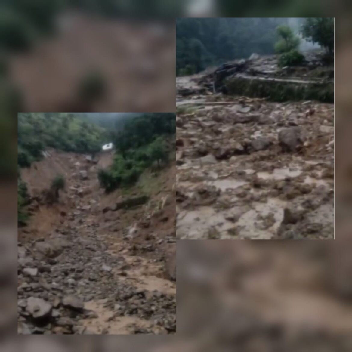 रुद्रप्रयाग में भारी बारिश का कहर, कई सड़कें बंद