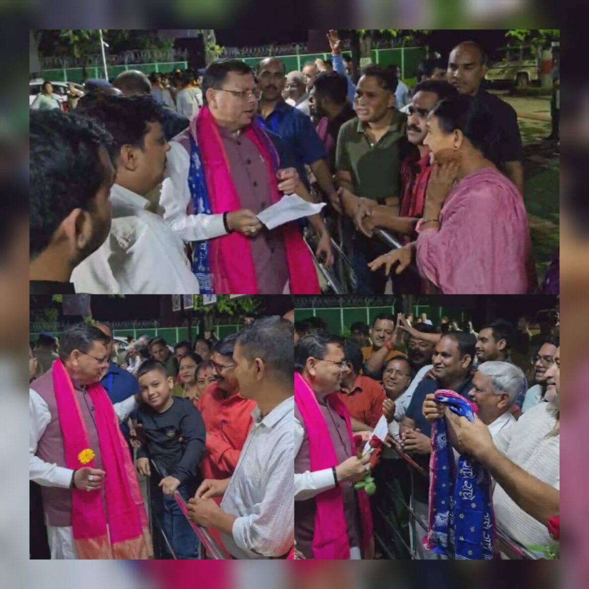 मुख्यमंत्री धामी का भव्य स्वागत, जनता से सीधी संवाद