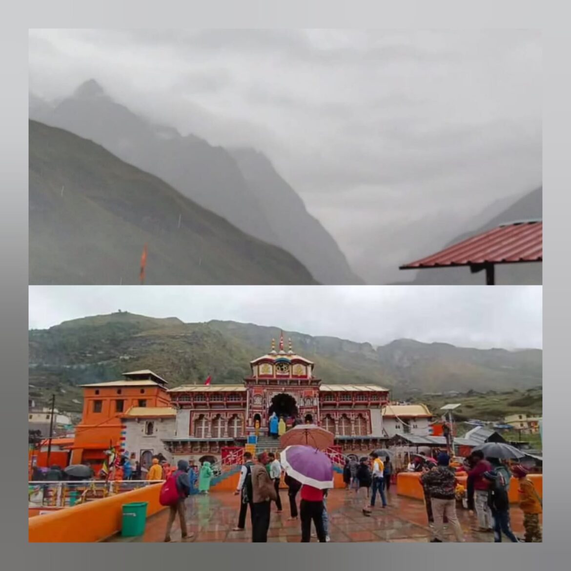 पहाड़ों पर बारिश और बर्फबारी, बद्रीनाथ धाम में ठंड ने दी दस्तक