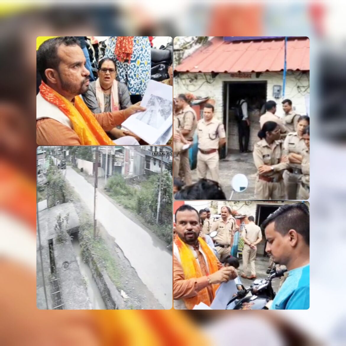 नैनीताल में भाजपा नेता विपिन पांडे के समर्थन में मुखानी थाने का घेराव, पुलिस पर कार्रवाई में भेदभाव का आरोप