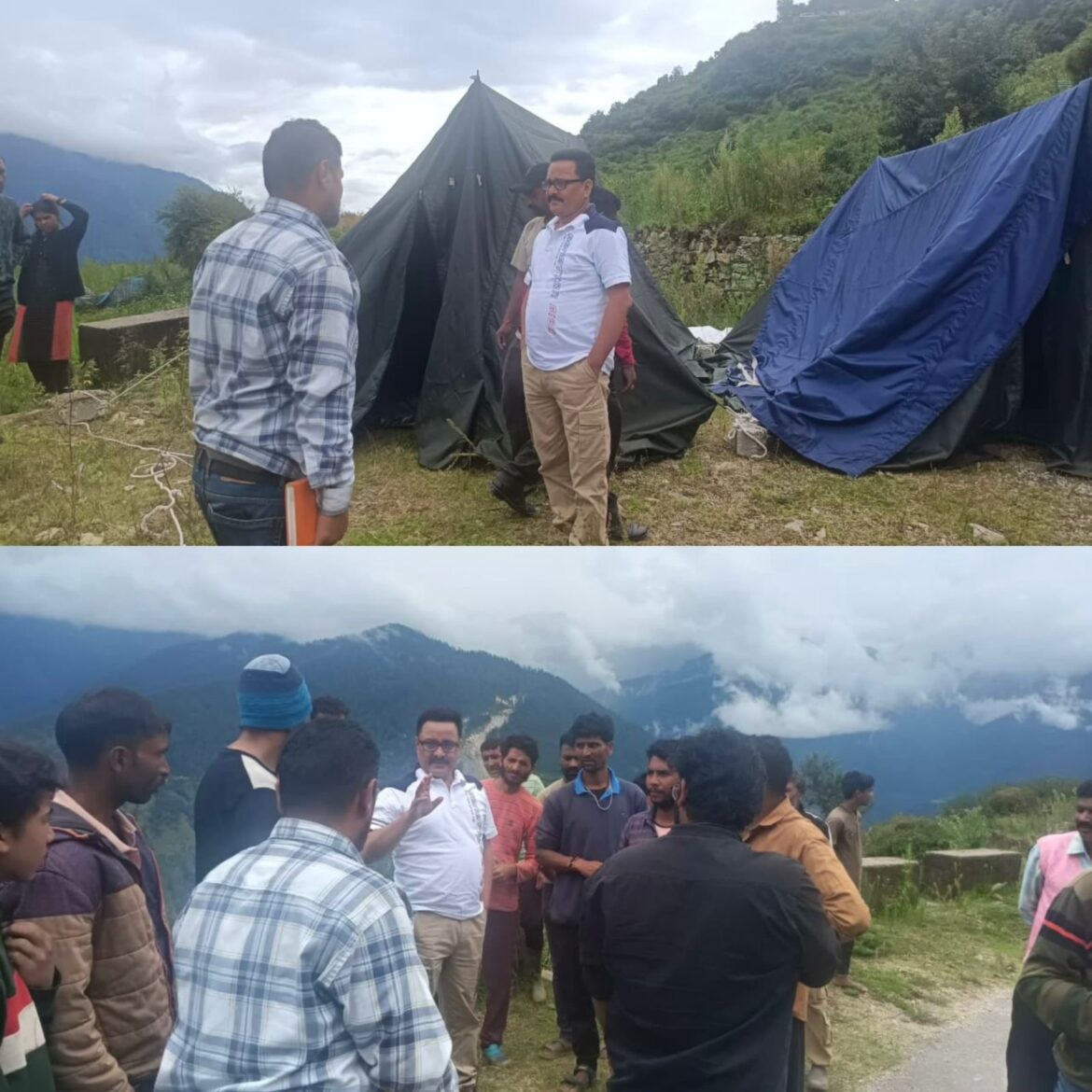 पल्ला गांव में भू-धंसाव से हड़कंप, 25 घरों में दरारें — प्रशासन ने प्रभावितों को किया सुरक्षित स्थान पर शिफ्ट