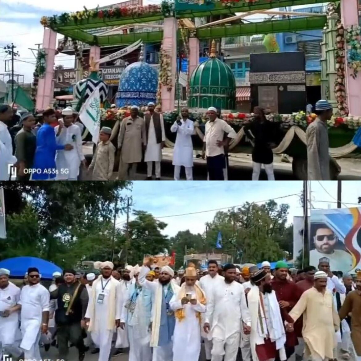 ईद मिलादुन्नबी पर खटीमा में जुलूस-ए-मोहम्मदी निकाला गया, अमन और भाईचारे का दिया गया पैगाम