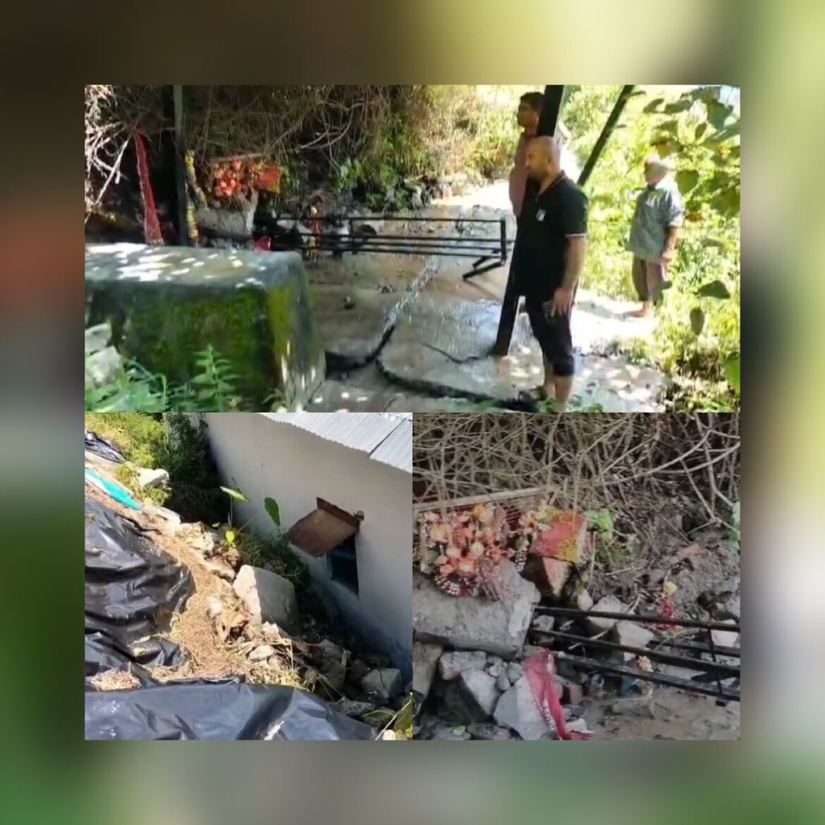 देवाल ब्लॉक के सेलखोला गांव में भू-धंसाव और भूस्खलन से तबाही, ग्रामीणों ने छोड़े घर