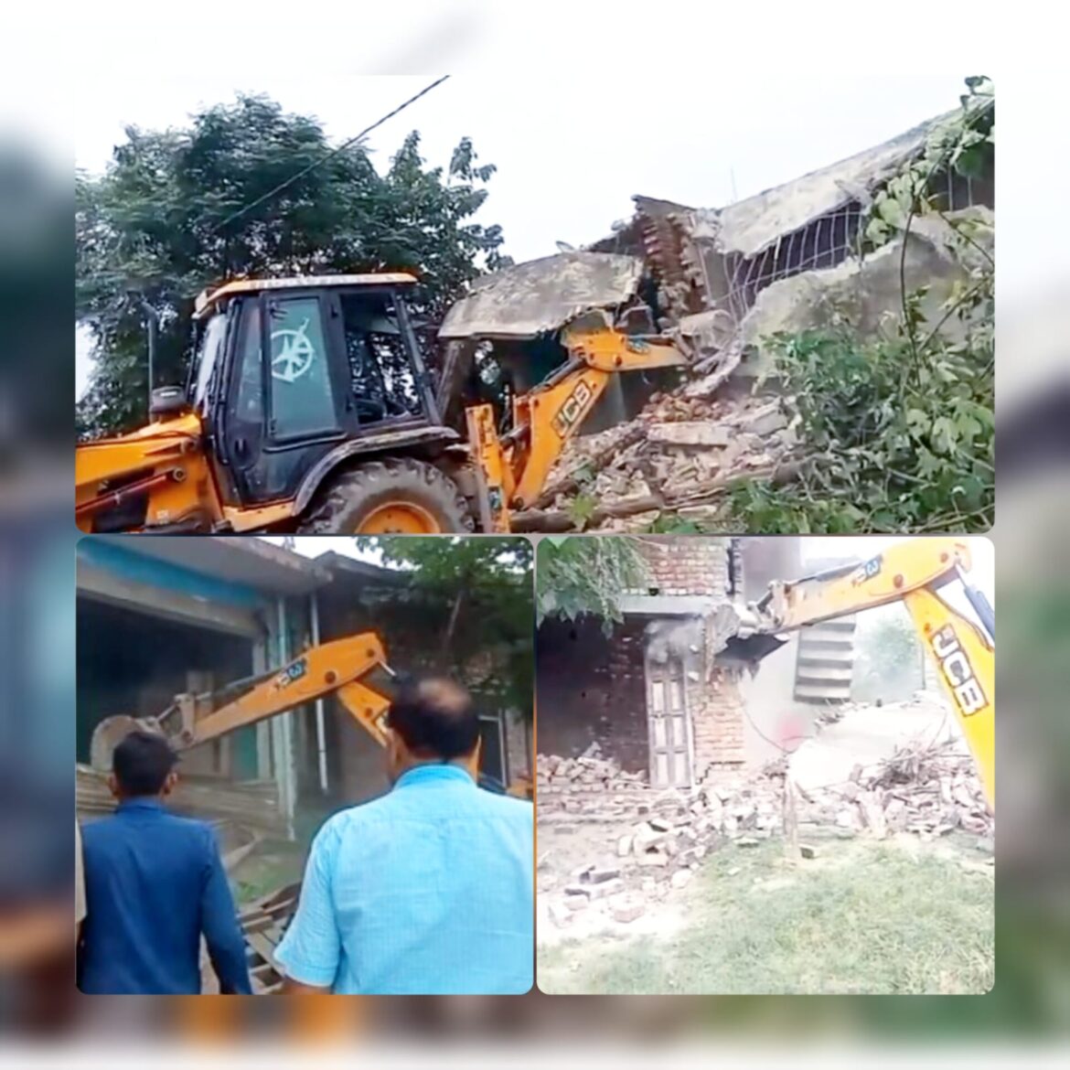 हरिद्वार: सरकारी जमीन पर अवैध कब्जा हटाने की कार्रवाई, पथरी क्षेत्र में चार भवनों पर चला बुलडोजर