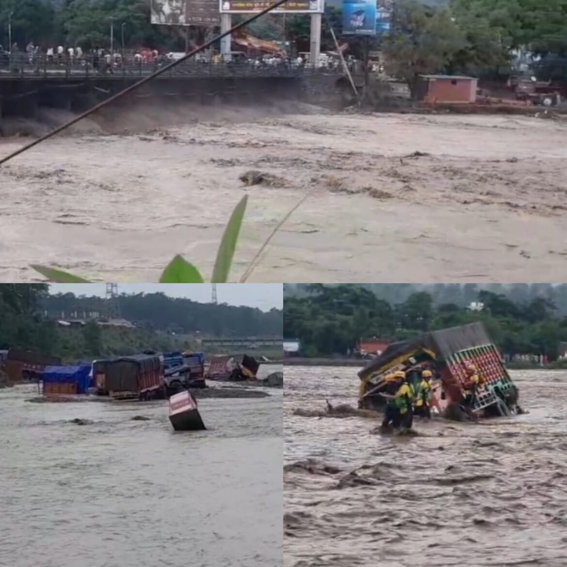 ऋषिकेश में बारिश बनी आफ़त, चंद्रभागा नदी ने दिखाया रौद्र रूप, तीन युवकों को रेस्क्यू कर बचाई जान