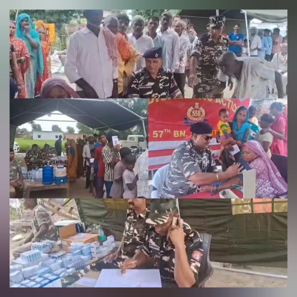 ऊधम सिंह नगर के खटीमा में SSB 57 वाहिनी का सेवा कार्य — सैकड़ों ग्रामीणों को मिला मुफ्त इलाज और दवाइयां