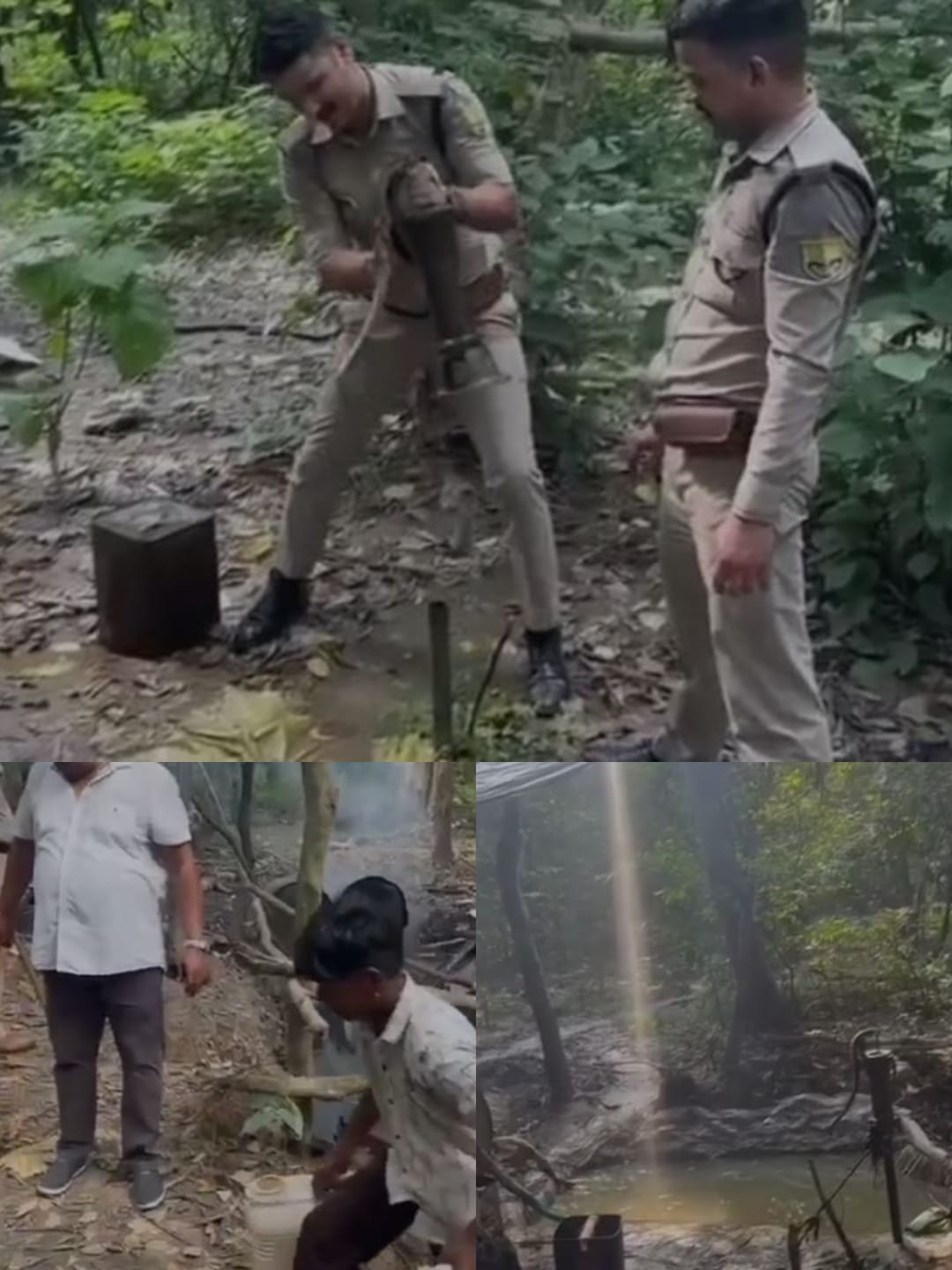 खटीमा: 210 लीटर कच्ची शराब बरामद, 6000 किलो लाहन नष्ट