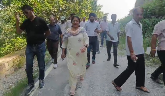 भूस्खलन प्रभावित क्षेत्रों का निरीक्षण, पीडीनए टीम मैदान में उतरी