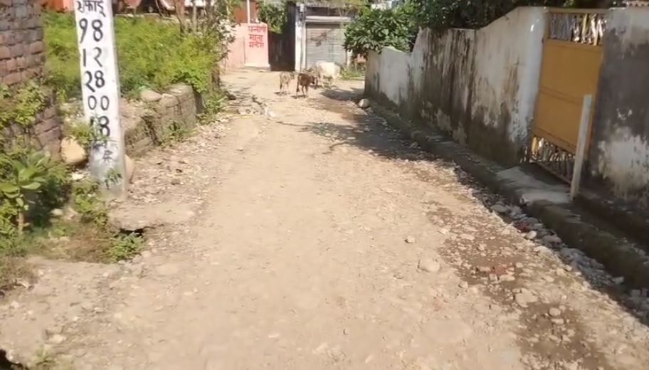 शिवाजी नगर की सड़कों की बदहाल स्थिति, पैदल चलना भी खतरे में