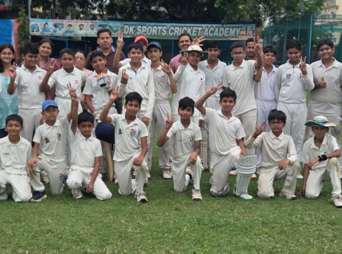 हल्द्वानी: डीके क्रिकेट अकादमी में बच्चों का सद्भावना मैच