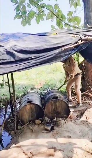 सितारगंज में पुलिस ने चलाया कच्ची शराब के खिलाफ अभियान, अवैध भट्टी नष्ट
