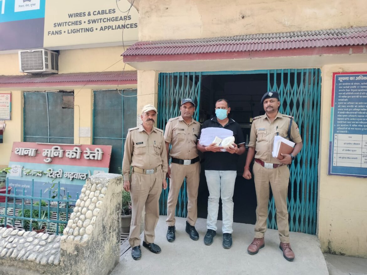 “ड्रग्स-फ्री देवभूमि” अभियान के तहत टिहरी पुलिस की बड़ी कार्रवाई, 60 लाख की स्मैक बरामद