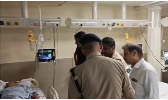 आराघर टी-जंक्शन पर थार ने पुलिसकर्मियों को मारी टक्कर, तीन जवान गंभीर घायल