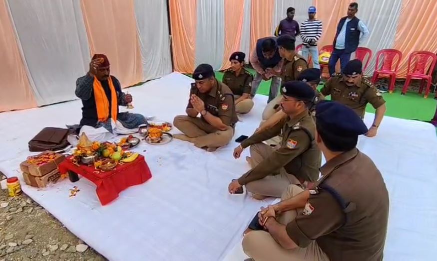 गंगनहर कोतवाली में आवासीय भवनों का निर्माण शुरू, एसएसपी हरिद्वार ने किया शिलान्यास