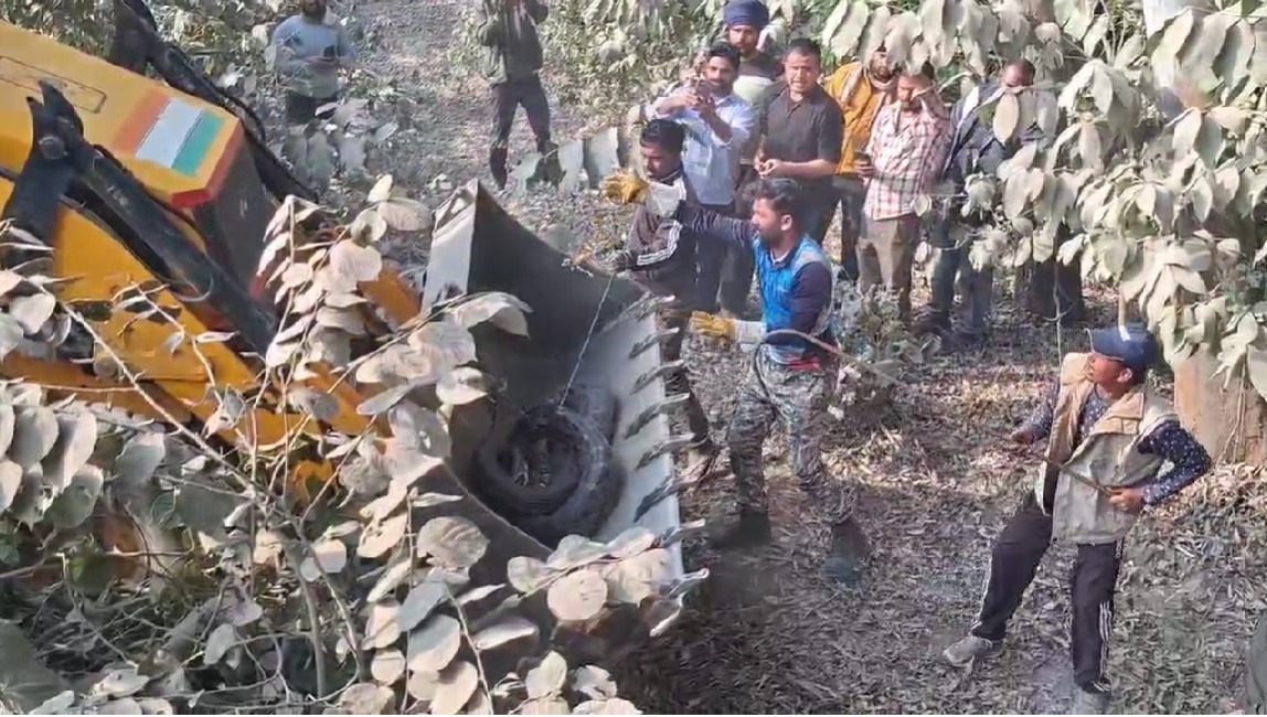 जंगली जानवरों का मूवमेंट बढ़ा, श्यामपुर क्षेत्र में दिखा विशालकाय अजगर