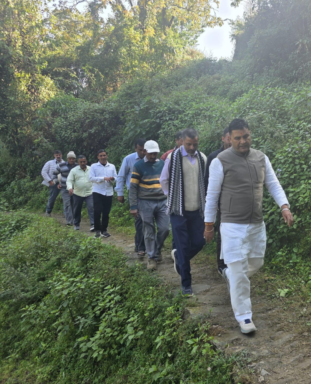 विधायक राम सिंह कैड़ा का ओखलकांडा ब्लॉक दौरा