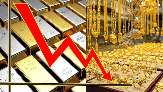 सोने-चांदी की कीमतों में बड़ी गिरावट, ग्लोबल मार्केट में दबाव बरकरार