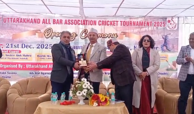 काशीपुर में खेल और न्याय का संगम, 22वें ऑल बार एसोसिएशन क्रिकेट टूर्नामेंट का भव्य शुभारंभ