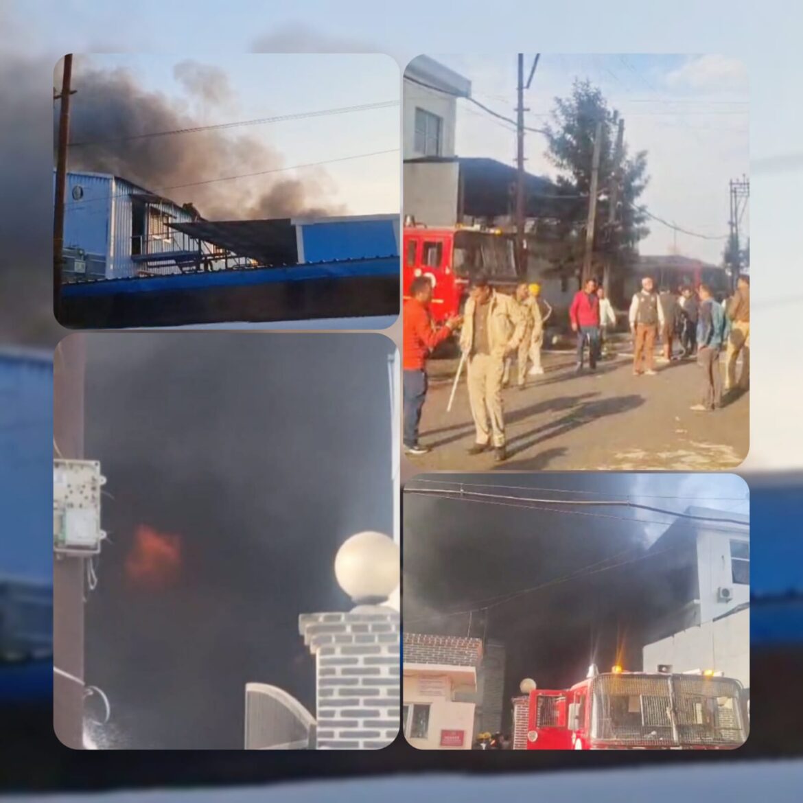 सेलाकुई औद्योगिक क्षेत्र में सेंट–सैनिटाइज़र फैक्ट्री में भीषण आग, 12 दमकल गाड़ियों से काबू