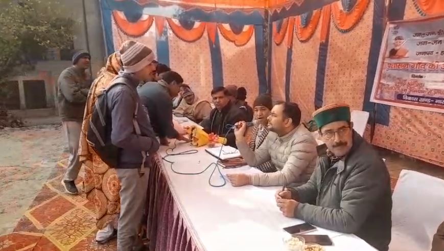 नारसन कलां में जन–जन की सरकार कार्यक्रम: 68 शिकायतों में 29 का मौके पर समाधान