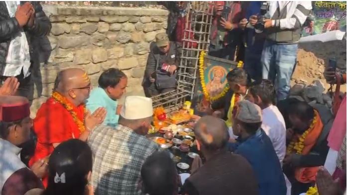 पौड़ी में पैठाणी राहू मंदिर का भव्य सौंदर्यीकरण कार्य शुरू