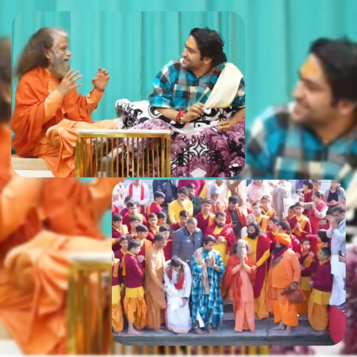 परमार्थ निकेतन पहुंचे बागेश्वर पीठाधीश्वर, गंगा पूजन और सामूहिक कन्या विवाह महोत्सव का पावन निमंत्रण