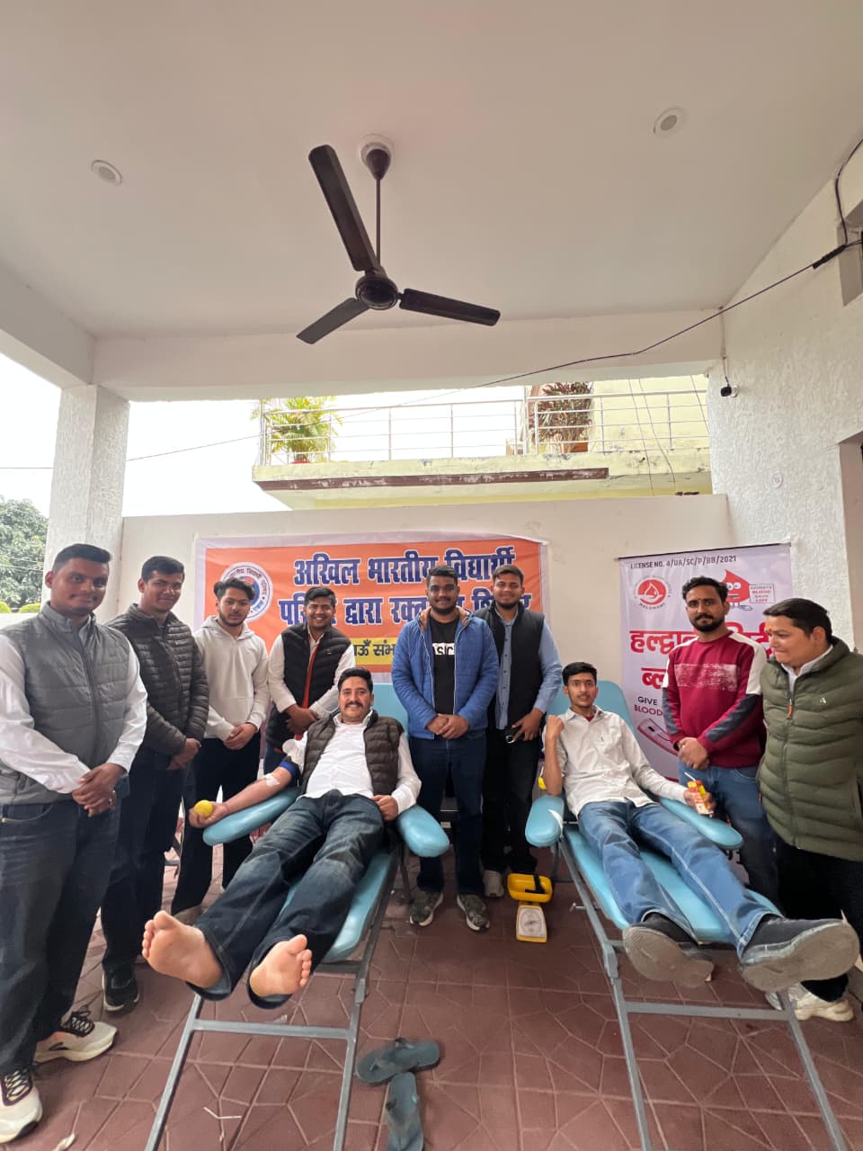 युवा पखवाड़ा के तहत हल्द्वानी में एबीवीपी व स्टूडेंट्स फॉर सेवा का रक्तदान शिविर