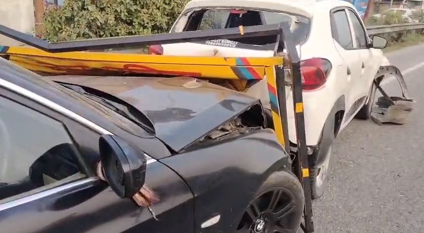 बीएमडब्ल्यू सवार युवकों ने चौकी इंचार्ज को मारी टक्कर, जांच शुरू