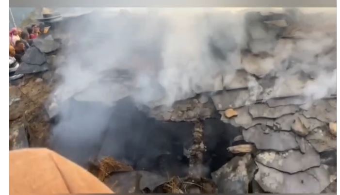 सेलपेडू में गौशाला में भीषण आग, चार पशुओं की मौत