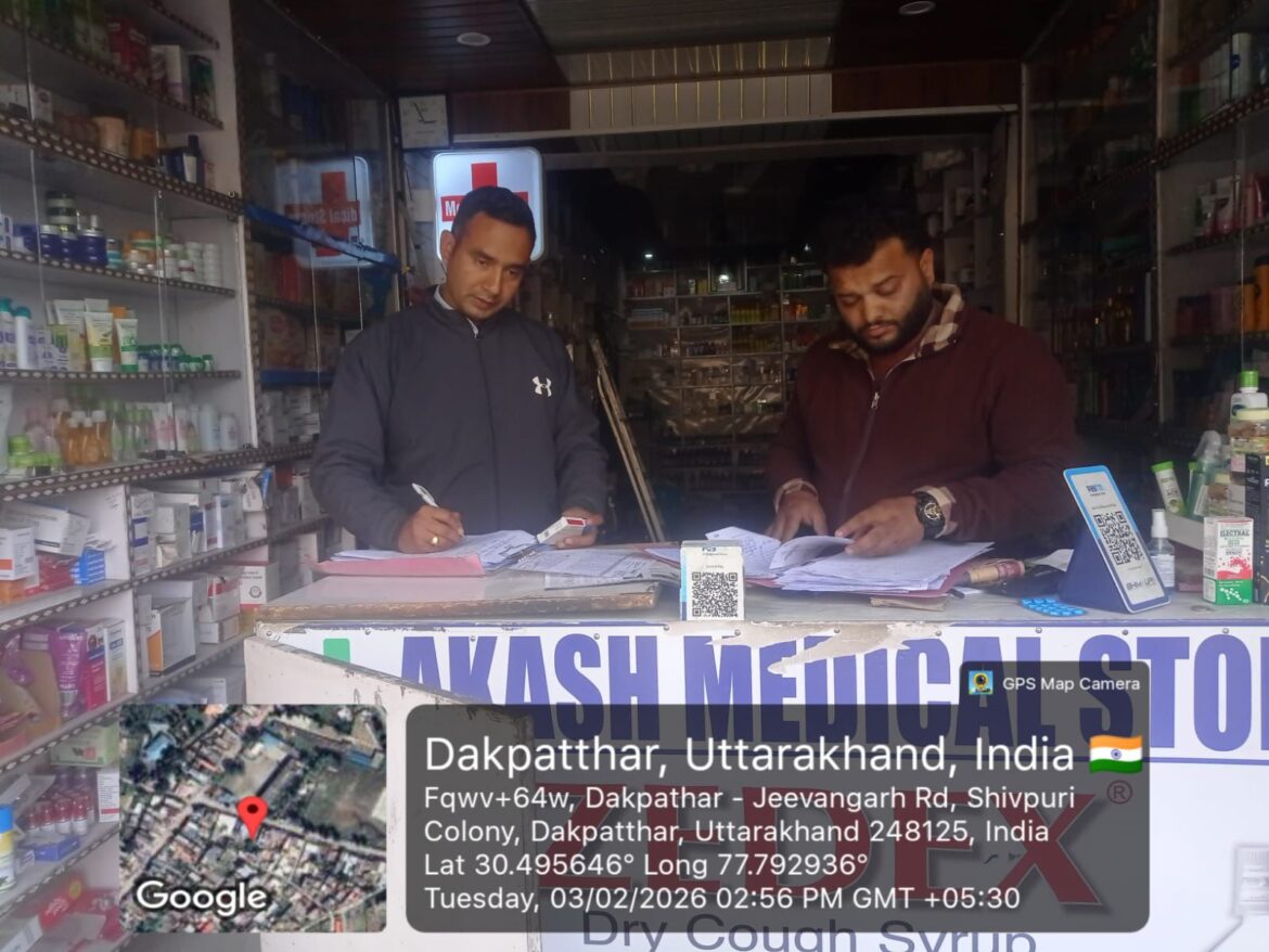 कोडीन युक्त कफ सिरप की बिक्री पर औषधि विभाग की सख्त कार्रवाई