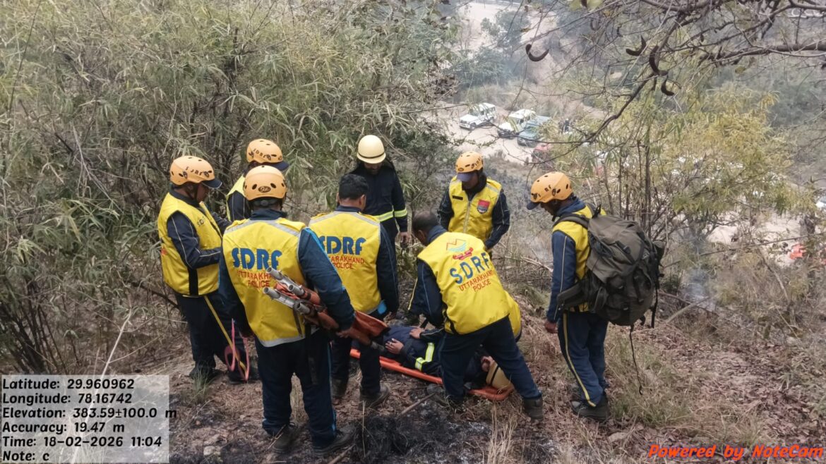मनसा देवी पहाड़ी पर वनाग्नि मॉक ड्रिल के दौरान तीन घायल