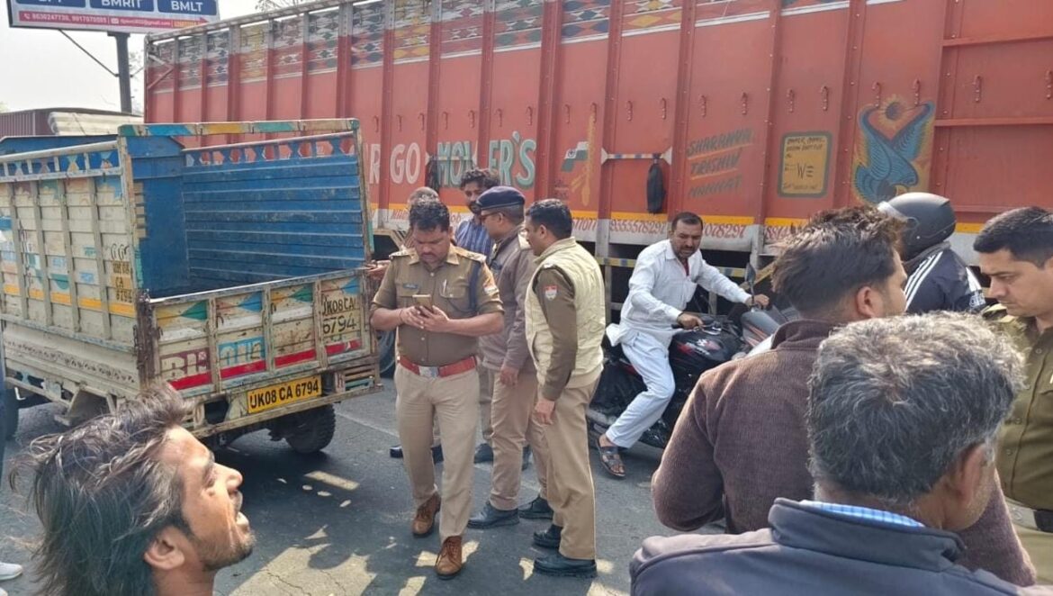 भगवानपुर–बहादराबाद हाईवे पर भीषण हादसा, बाइक सवार युवक की मौत