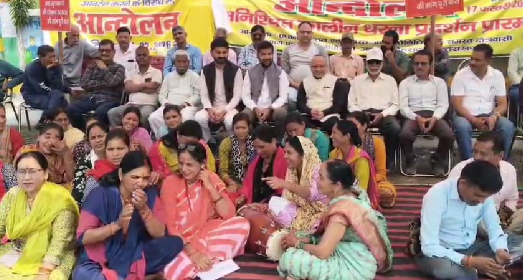 रानी पोखरी में NLU स्थापना को लेकर आंदोलन जारी, 37वें दिन भी प्रदर्शन